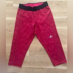 Adidas Techfit Climatized red leggings sz S